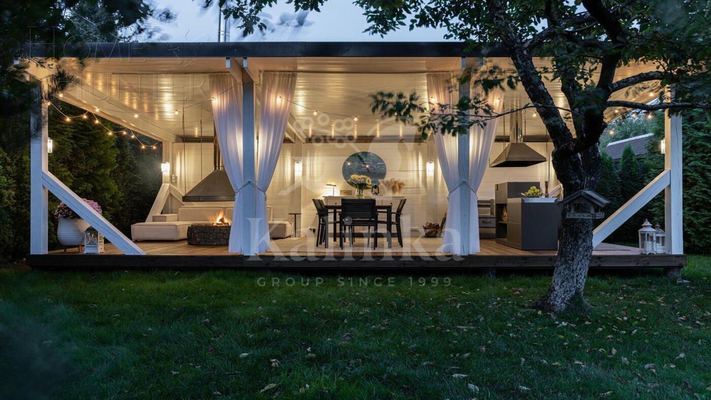 2-этажный коттедж 400 м² с отделкой