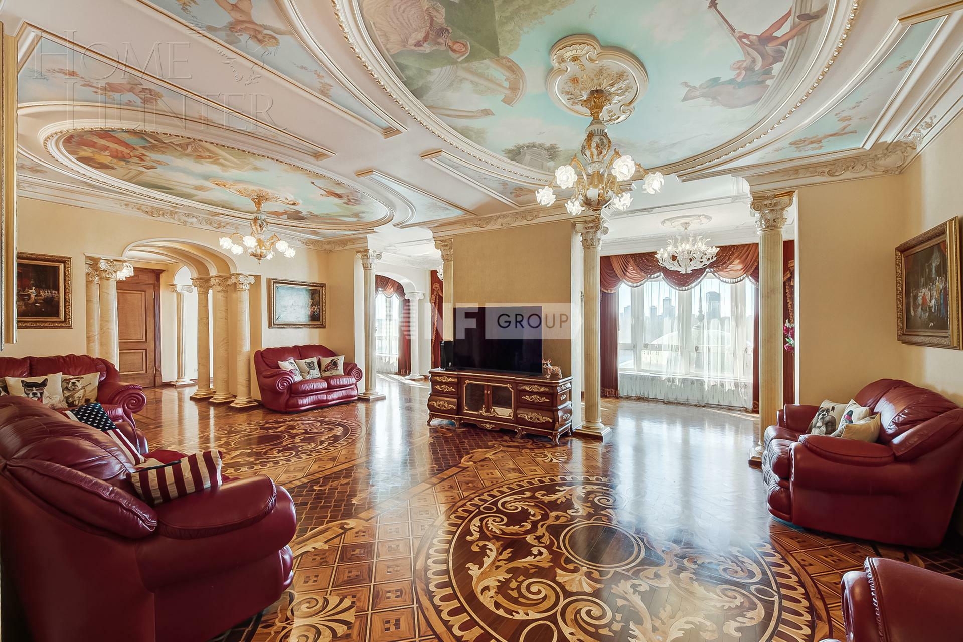 10-КОМН. КВАРТИРА С ОТДЕЛКОЙ 560 М² НА 4 ЭТАЖЕ