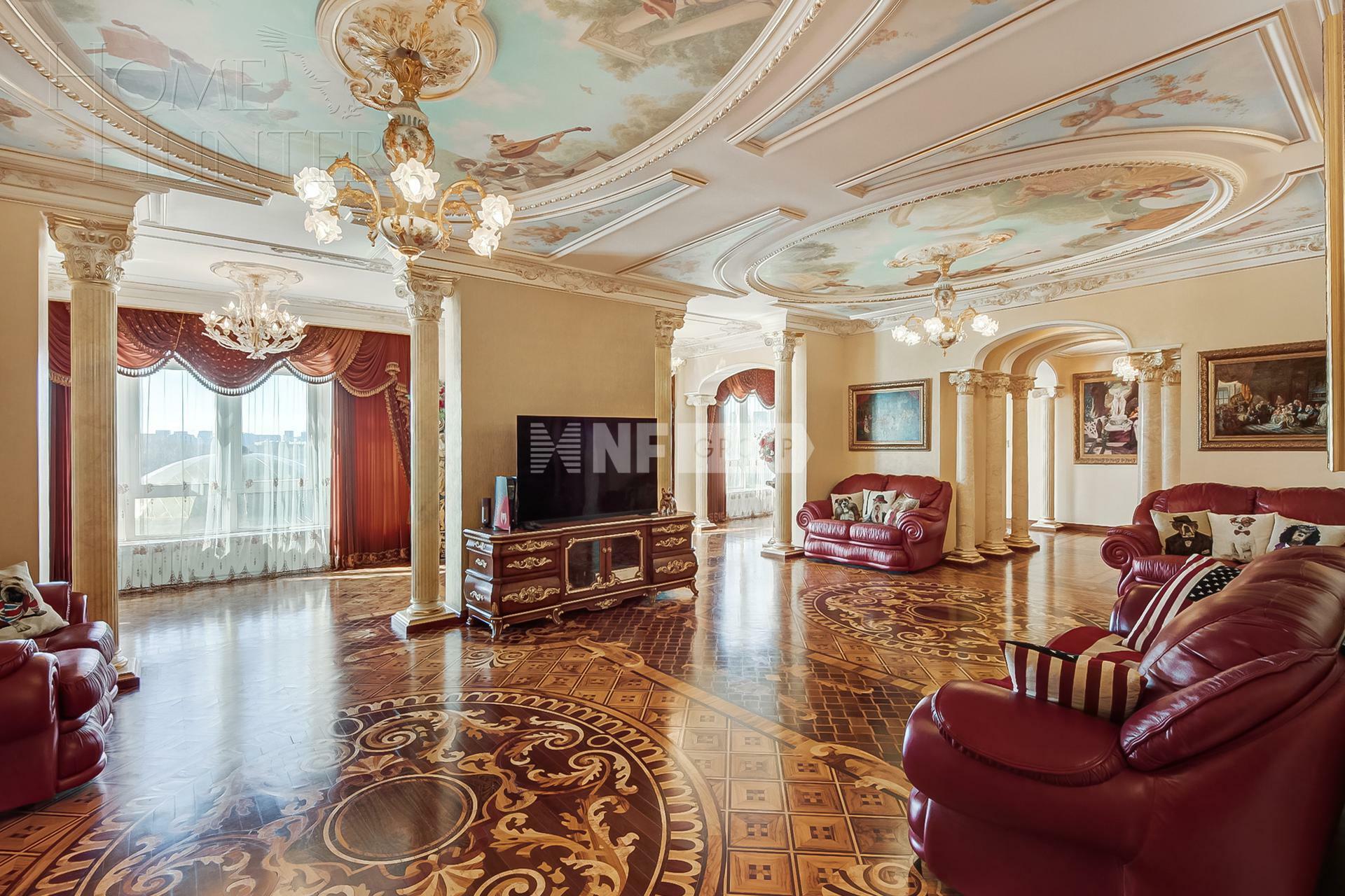 10-КОМН. КВАРТИРА С ОТДЕЛКОЙ 560 М² НА 4 ЭТАЖЕ