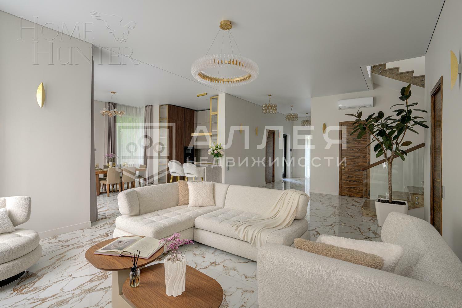 2-этажный коттедж 350 м² с отделкой