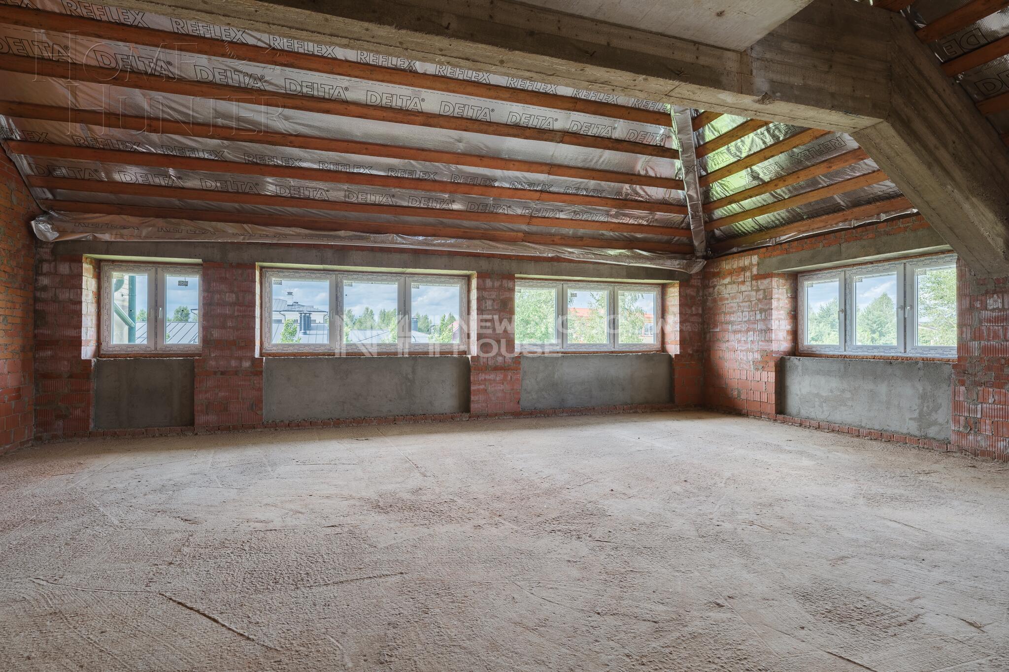 3-этажный коттедж 1 124 м² без отделки