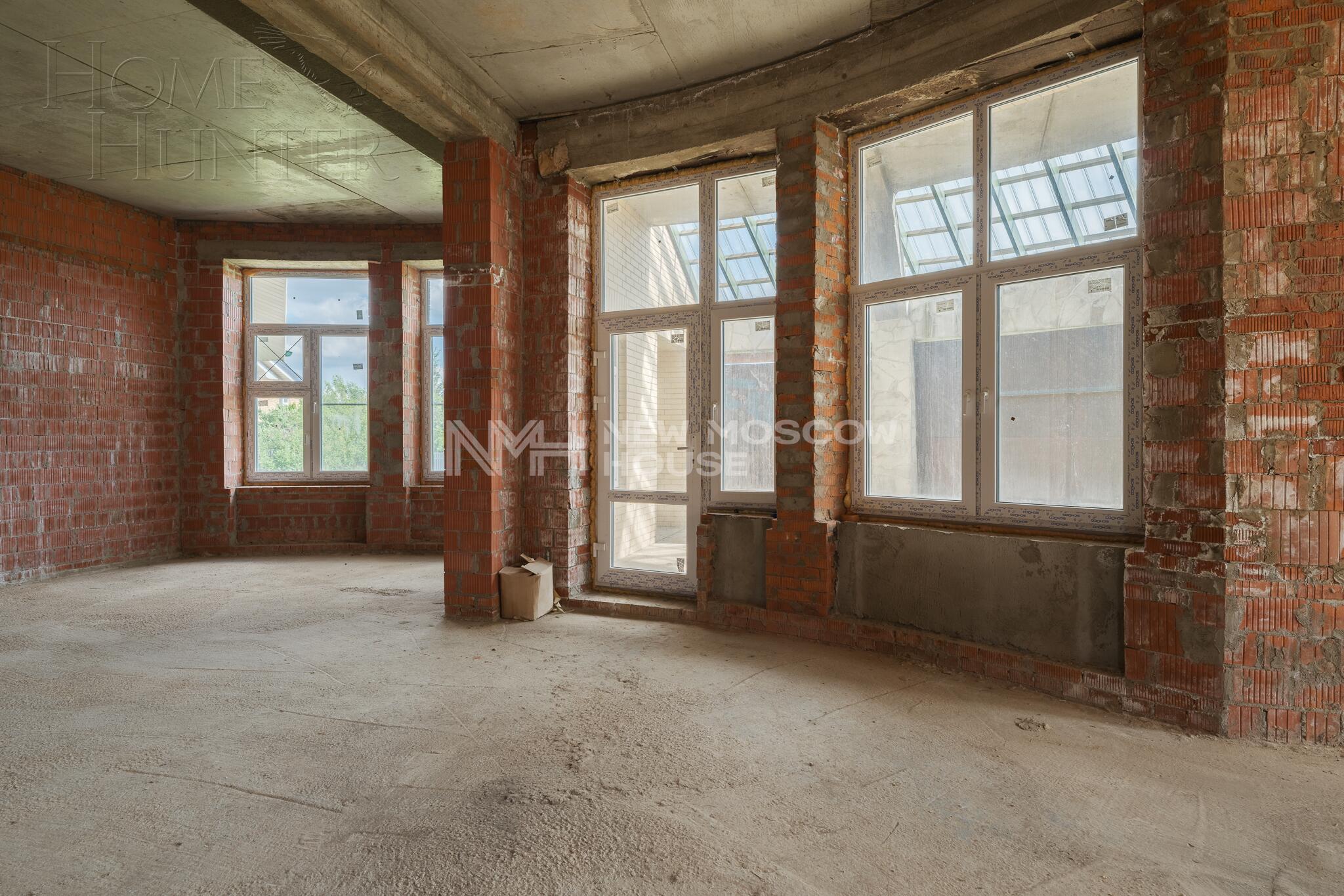 3-этажный коттедж 1 124 м² без отделки