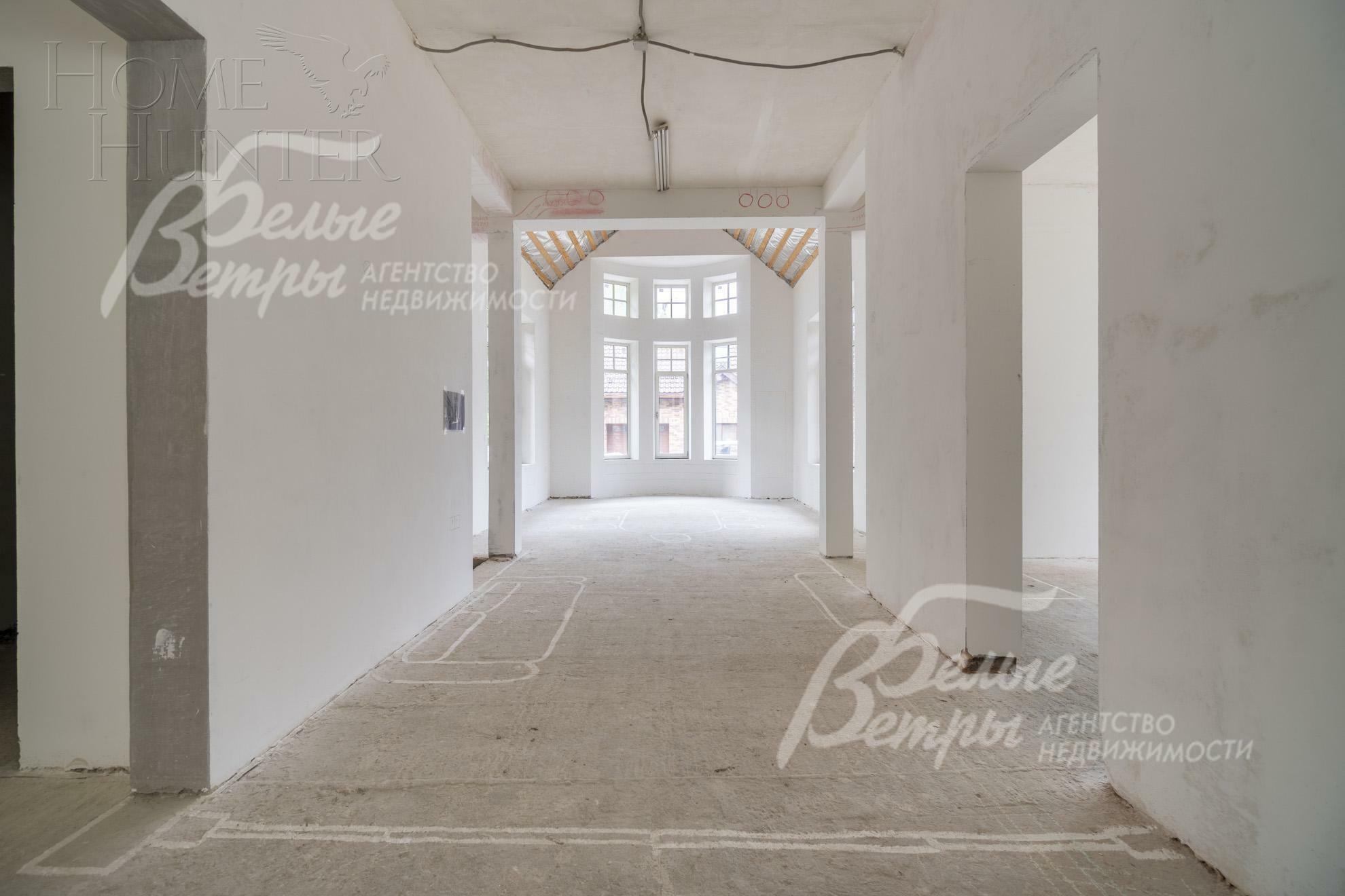 2-этажный коттедж 1 660 м² без отделки