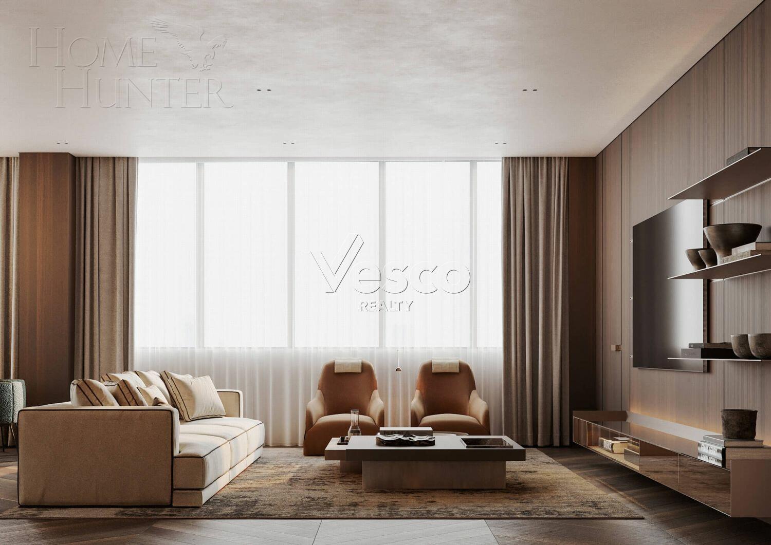 5-КОМН. ПЕНТХАУС БЕЗ ОТДЕЛКИ 255 М² НА 12 ЭТАЖЕ