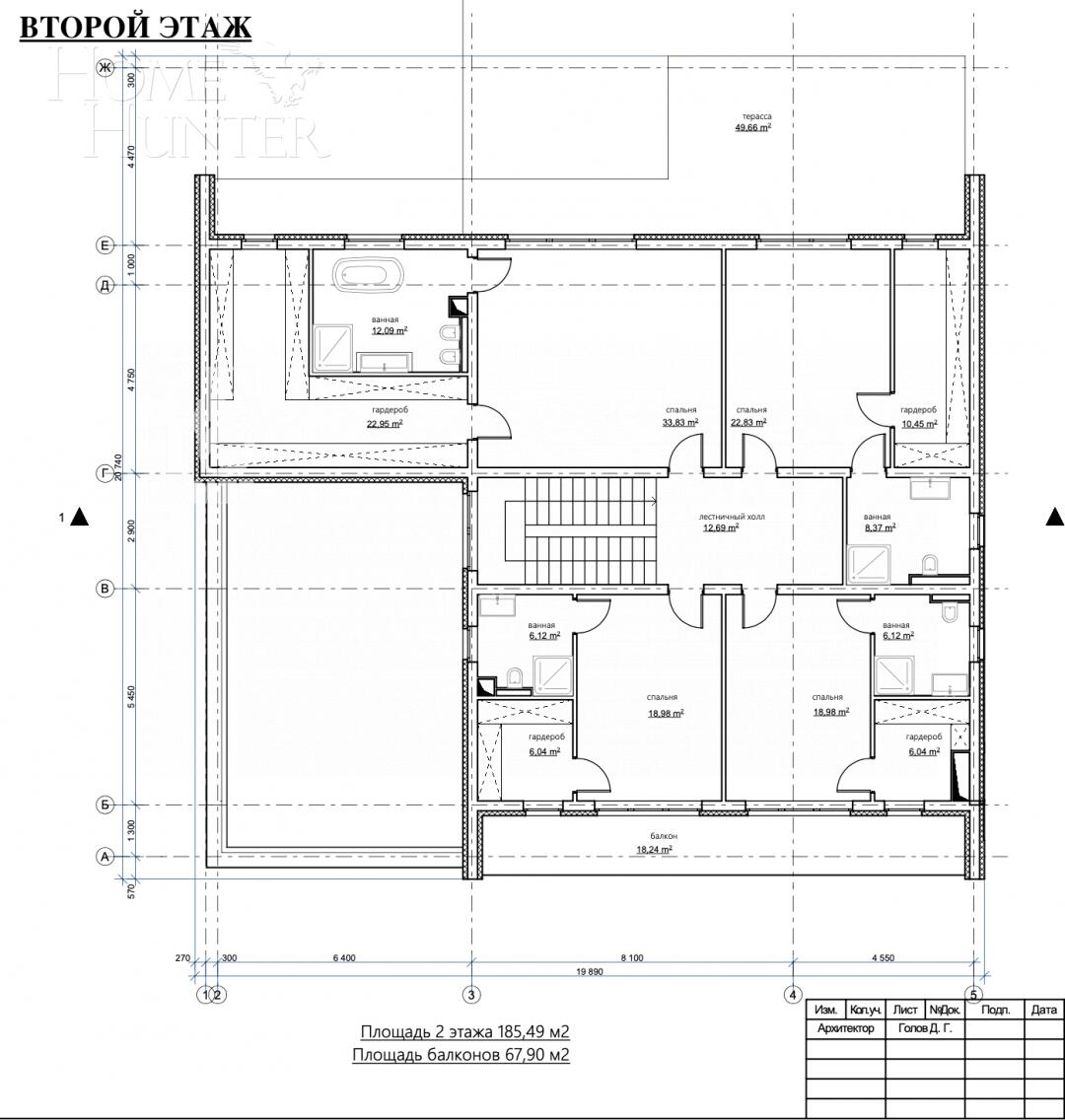 2-этажный коттедж 604 м² с отделкой