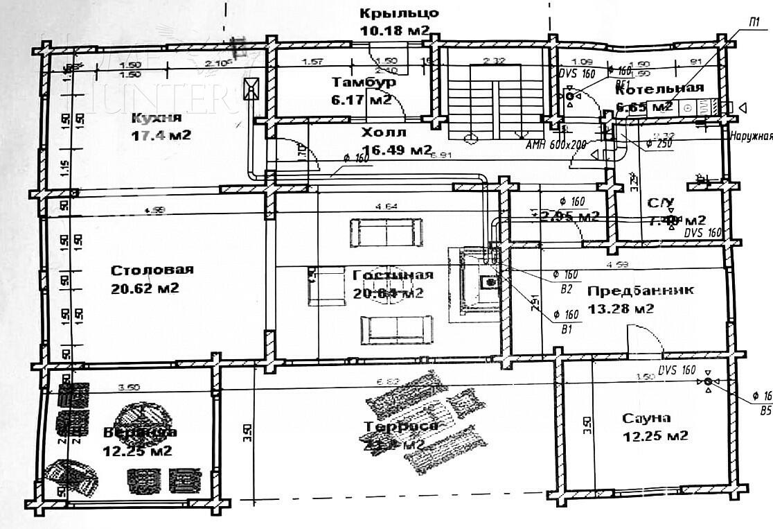 2-этажный коттедж 219 м² с отделкой