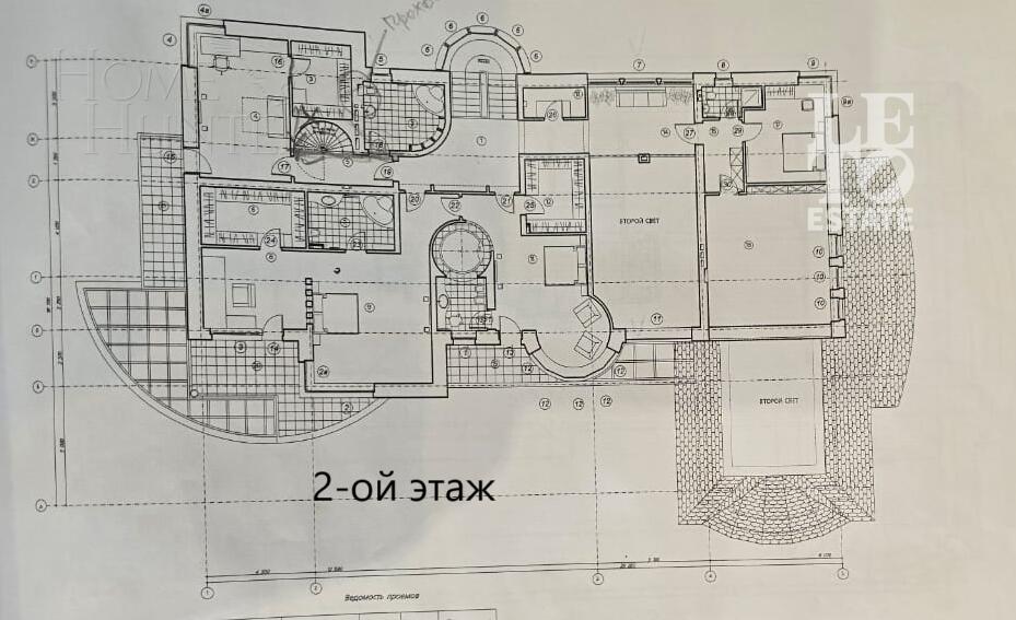 2-этажный коттедж 1 150 м² с отделкой