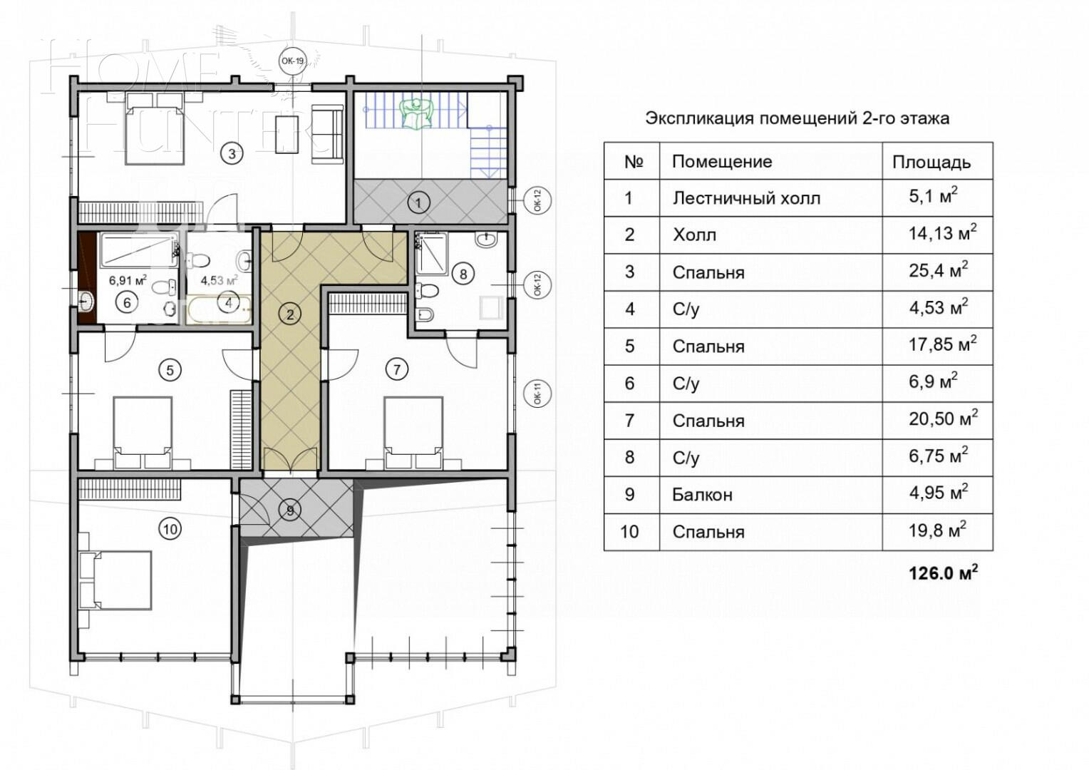 2-этажный коттедж 386 м² с отделкой