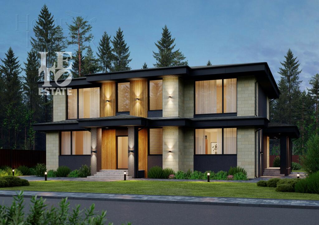 2-этажный коттедж 250 м² без отделки