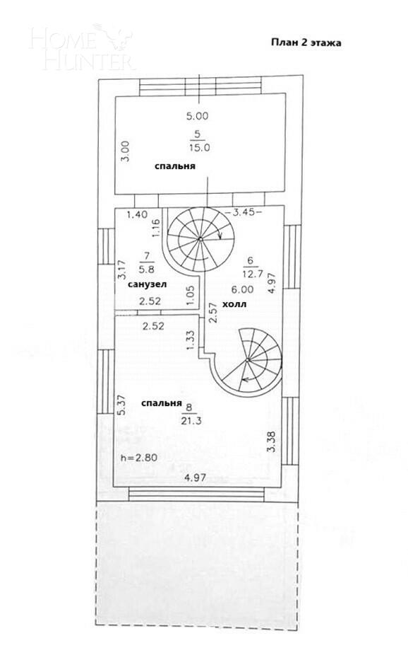 3-этажный коттедж 157.9 м² с отделкой