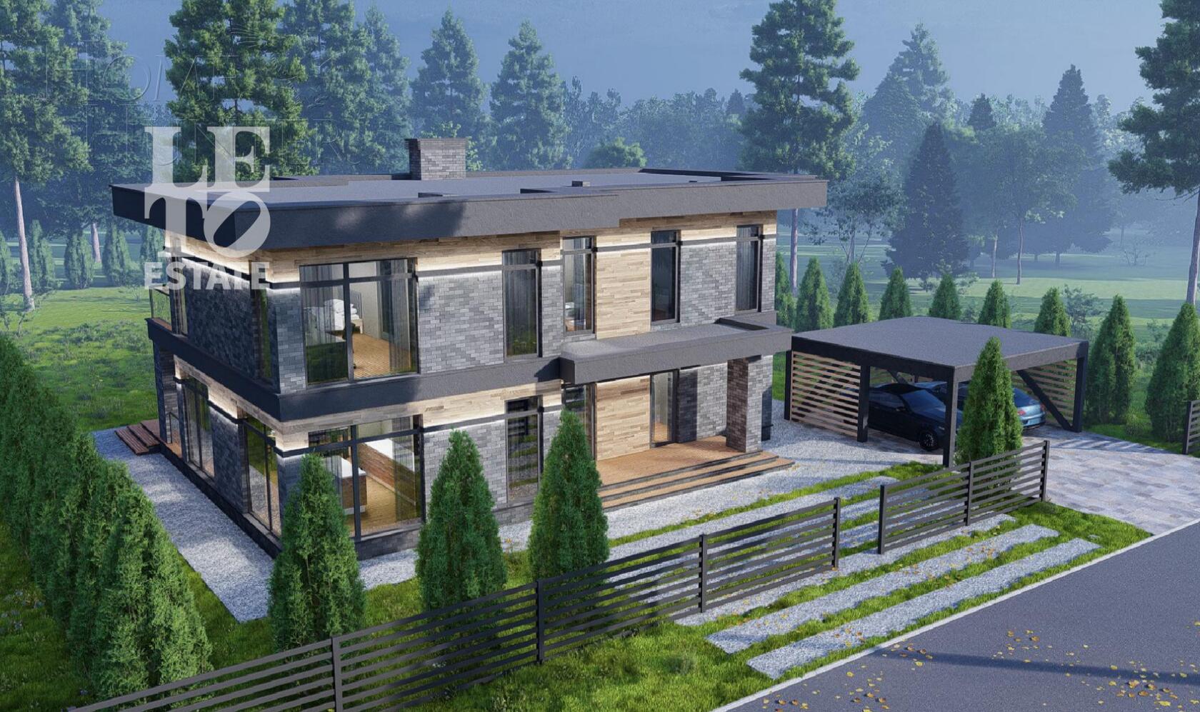 2-этажный коттедж 289 м² без отделки