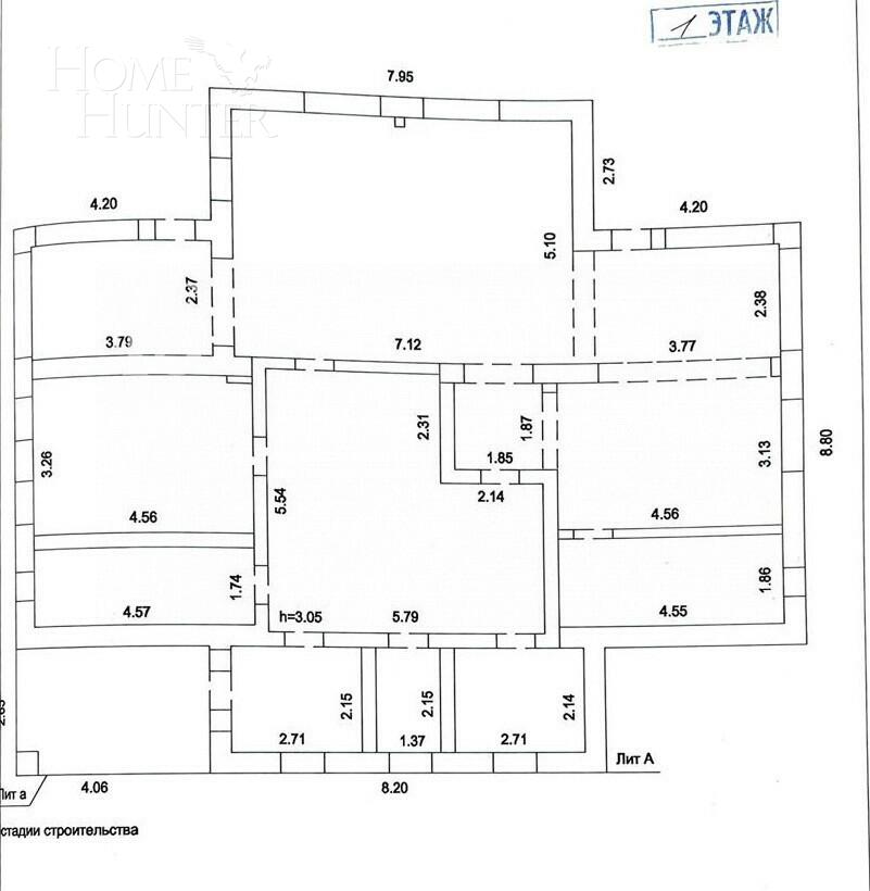 2-этажный коттедж 455 м² с отделкой
