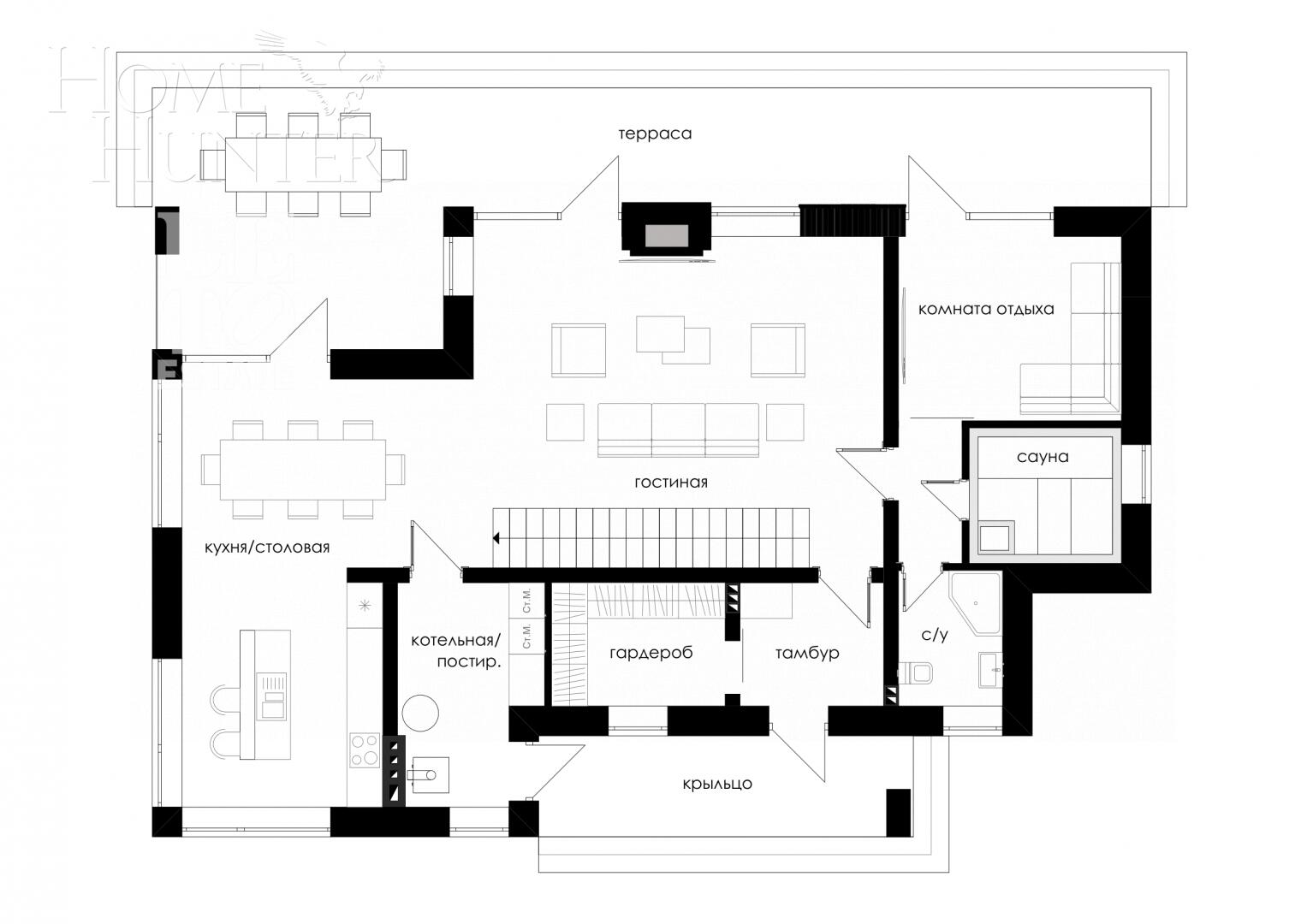 2-этажный коттедж 289 м² без отделки