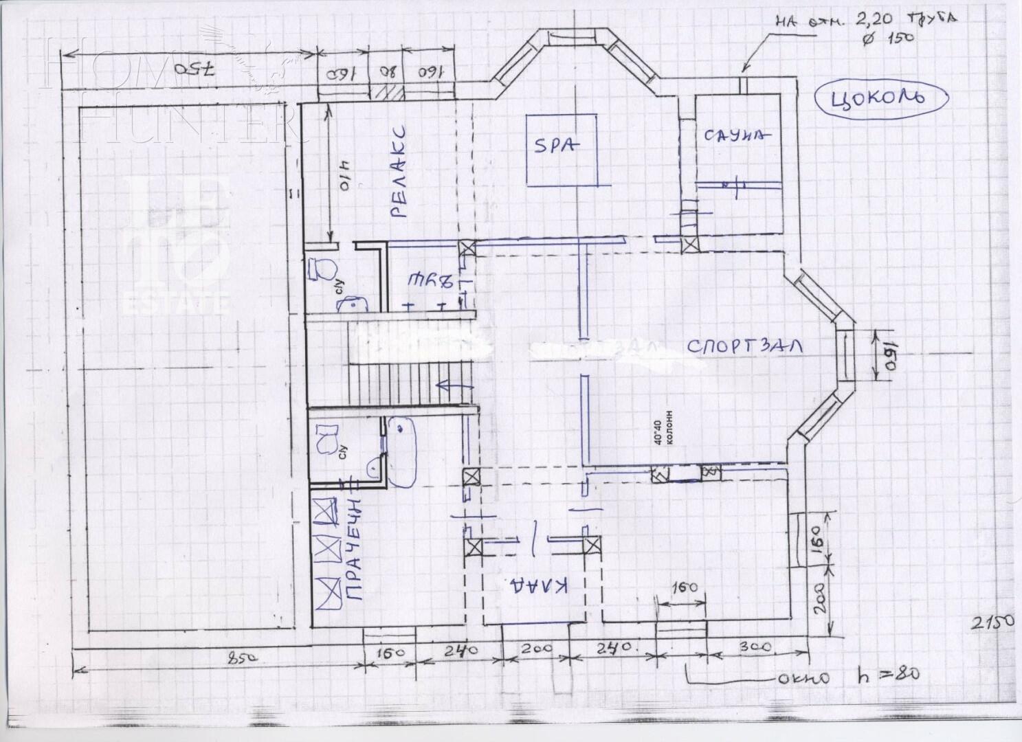 3-этажный коттедж 1 319 м² с отделкой