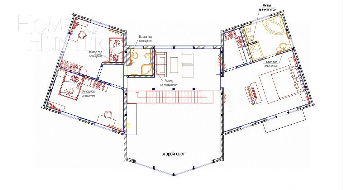 2-этажный коттедж 403 м² с отделкой