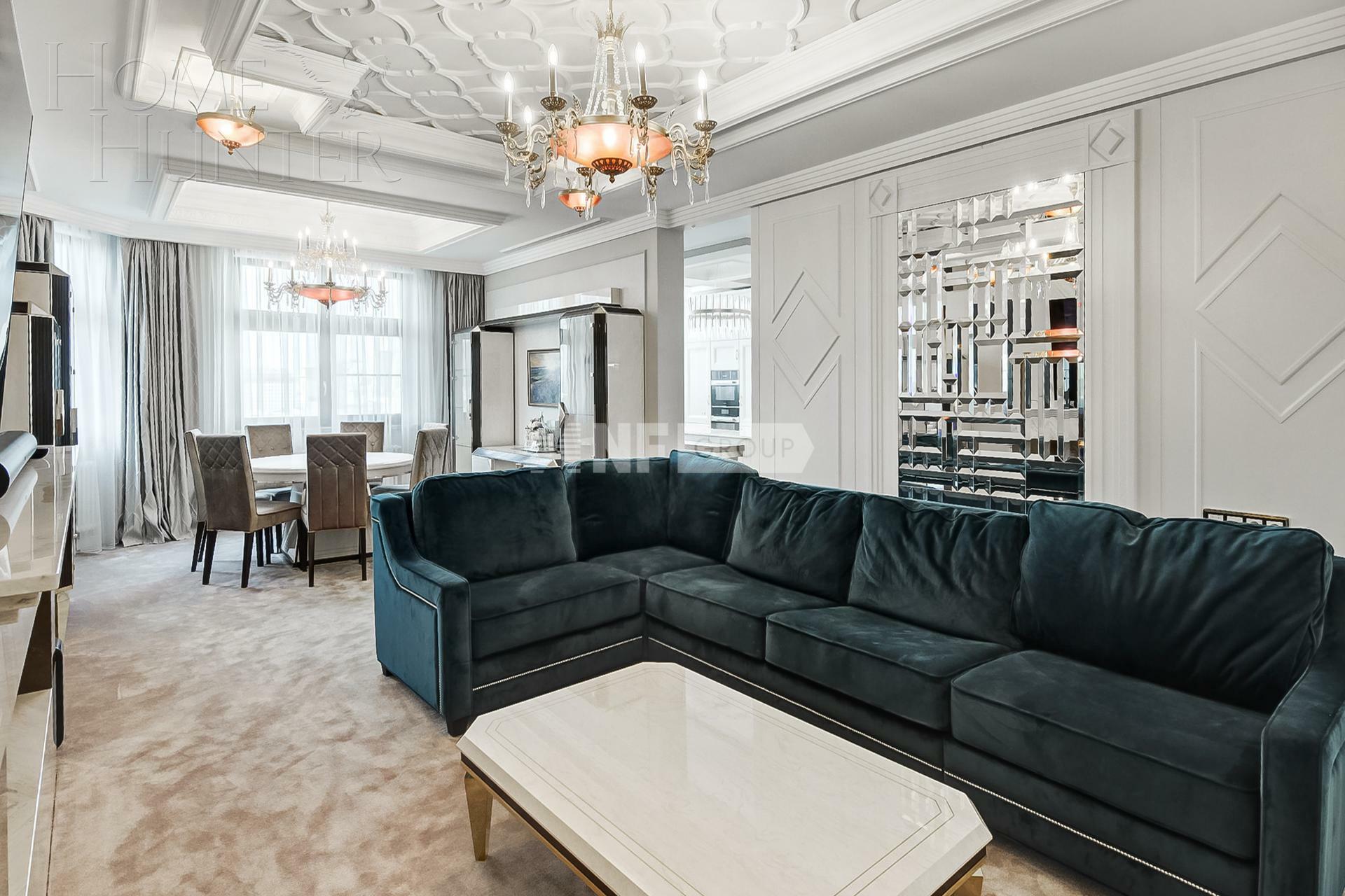 4-КОМН. КВАРТИРА С ОТДЕЛКОЙ 192.9 М² НА 19 ЭТАЖЕ