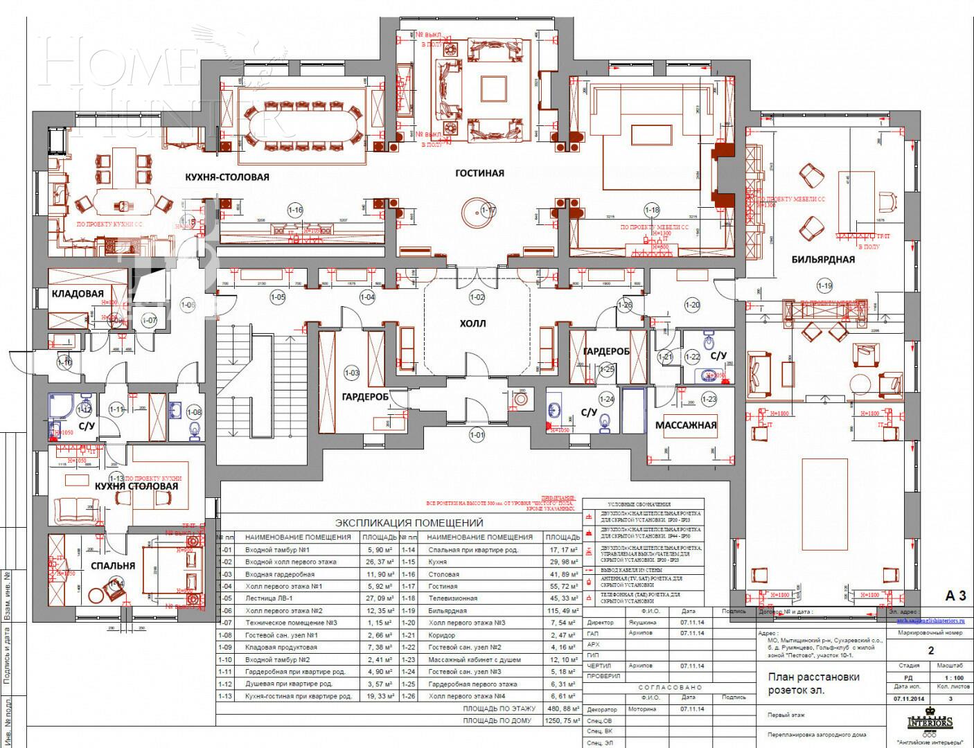 2-этажный коттедж 1 272.6 м² без отделки