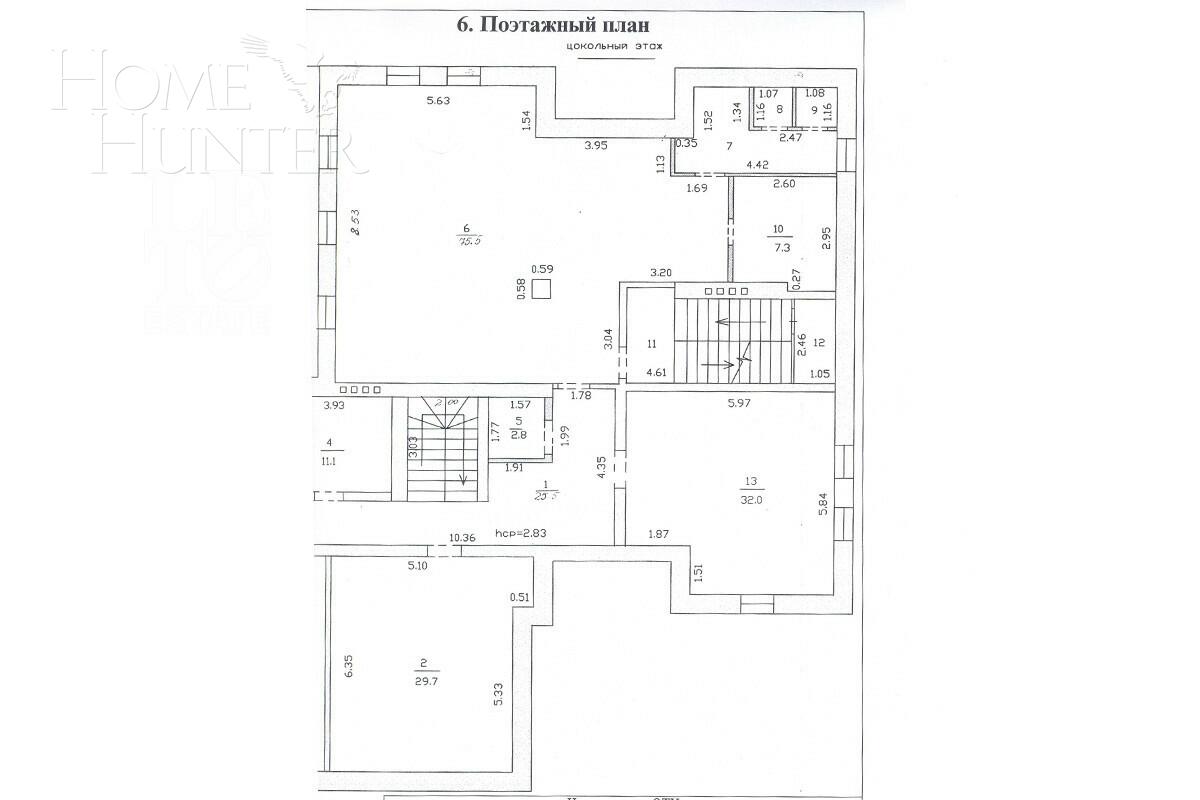 2-этажный коттедж 1 080 м² с отделкой