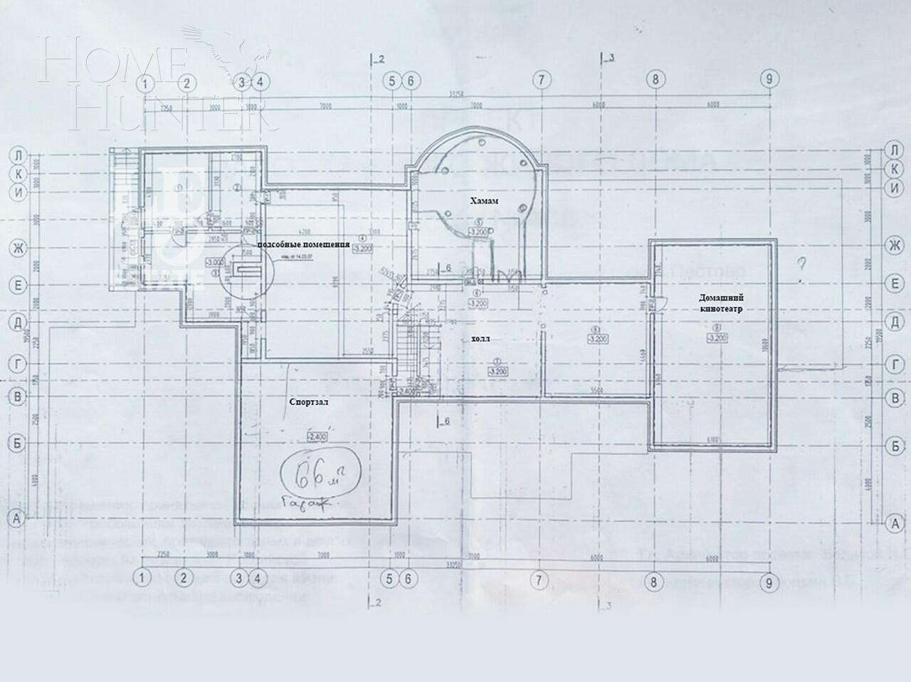 3-этажный коттедж 1 500 м² с отделкой
