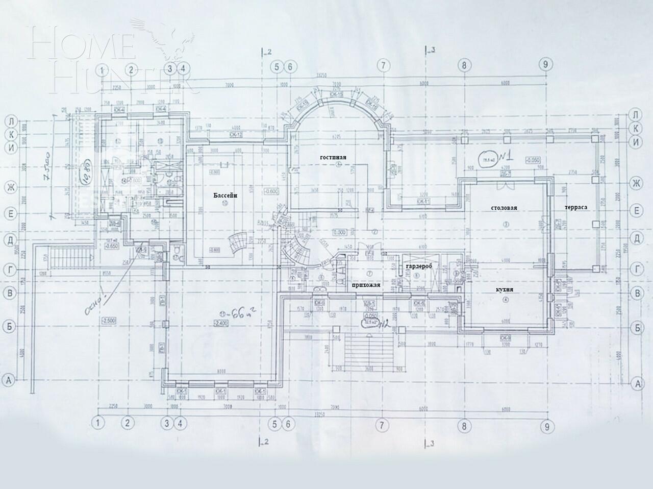 3-этажный коттедж 1 500 м² с отделкой