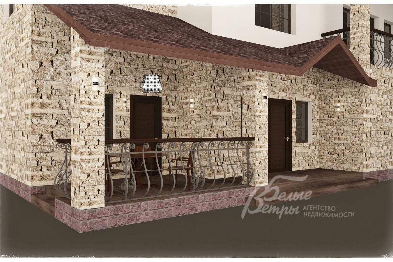 3-этажный коттедж 530 м² без отделки