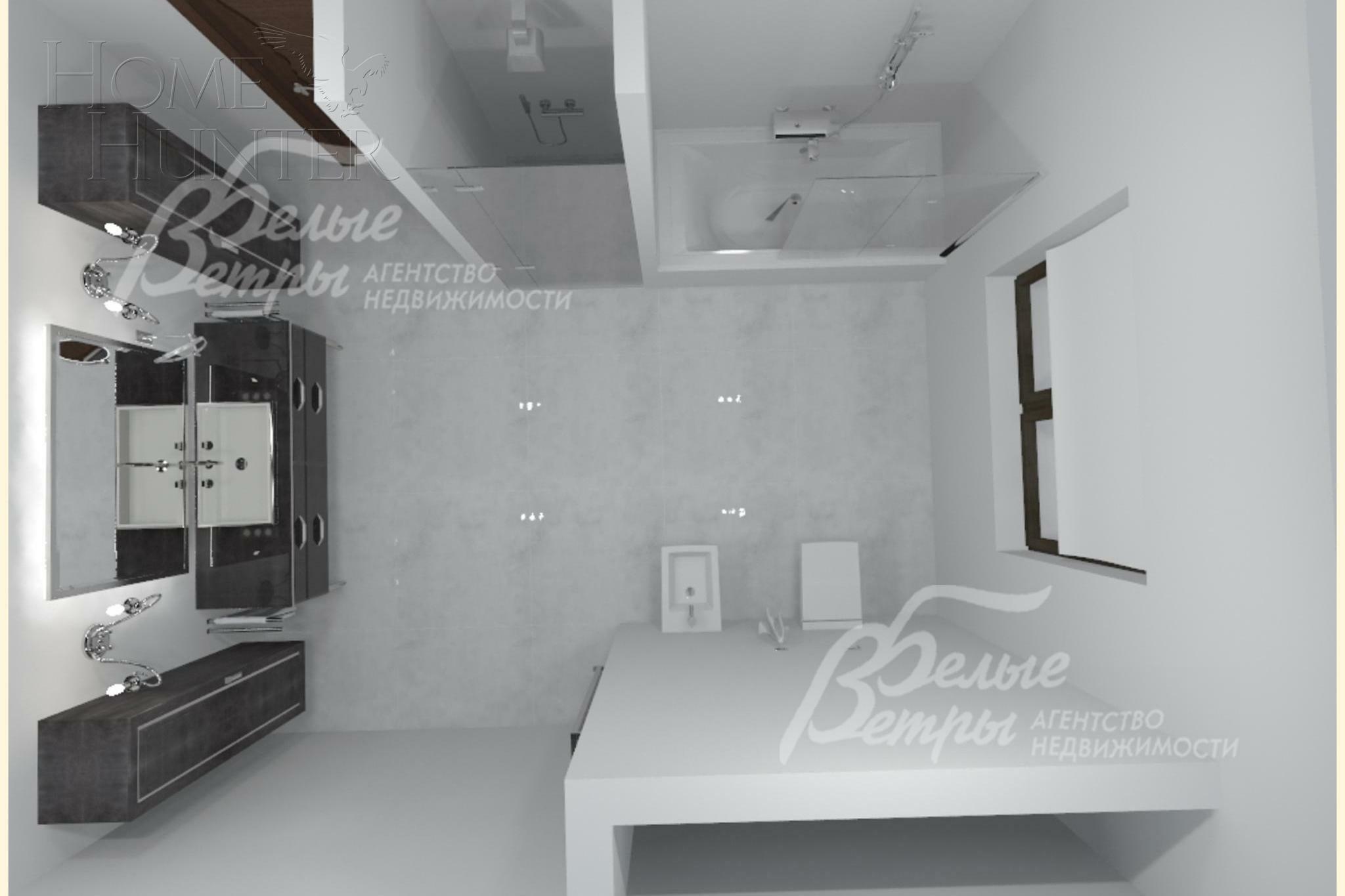 3-этажный коттедж 530 м² без отделки