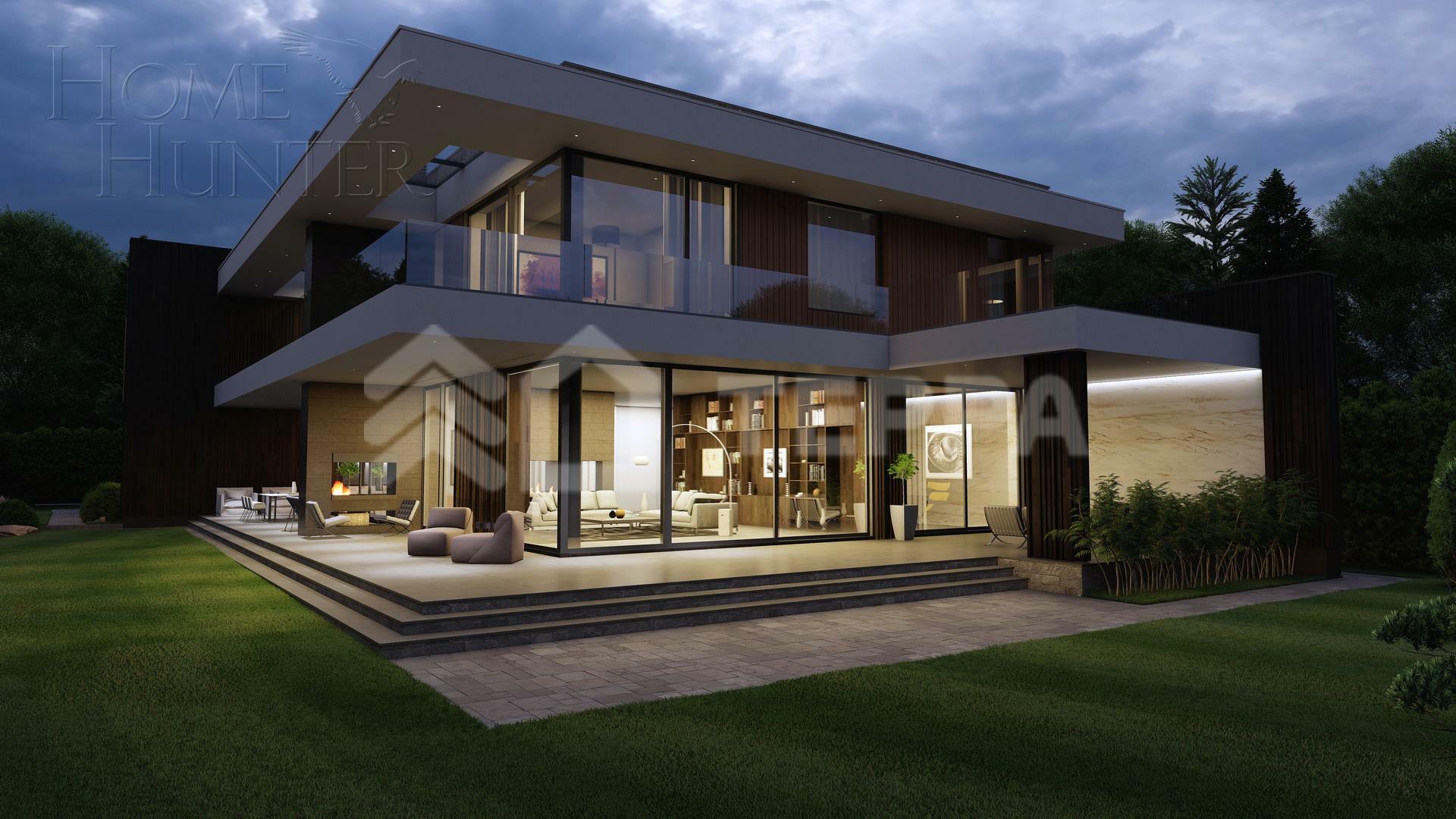 2-этажный коттедж 743 м² без отделки