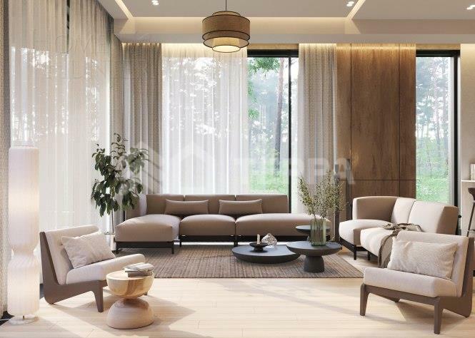 2-этажный коттедж 673 м² без отделки