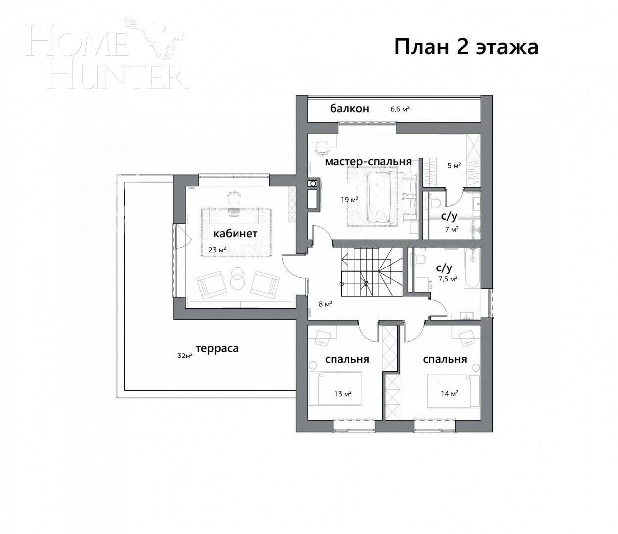 2-этажный коттедж 339 м² с отделкой
