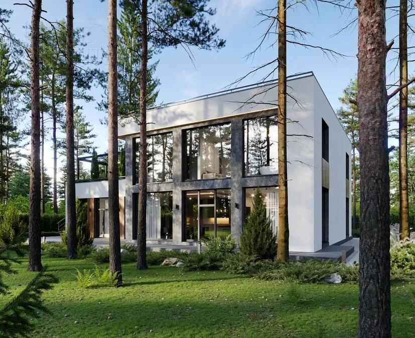 2-этажный коттедж 549 м² без отделки