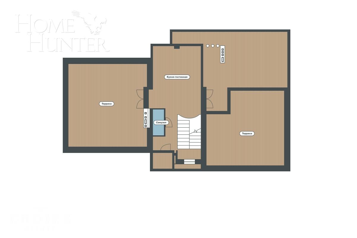 3-этажный коттедж 650 м² с отделкой