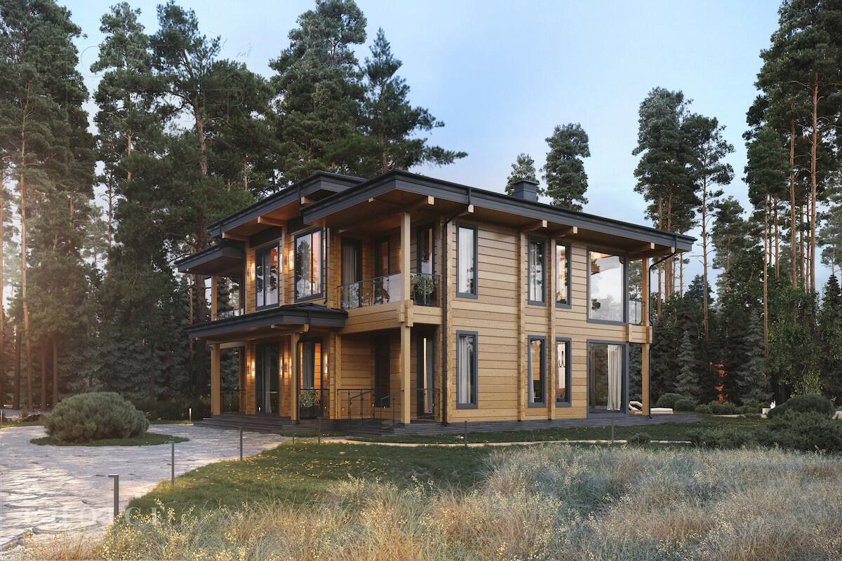 2-этажный коттедж 550 м² с отделкой