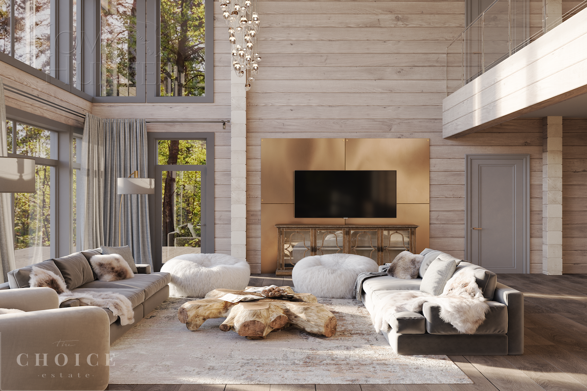 2-этажный коттедж 550 м² с отделкой