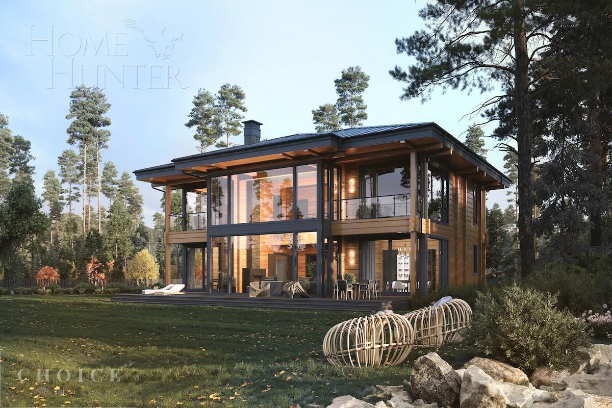 2-этажный коттедж 550 м² с отделкой