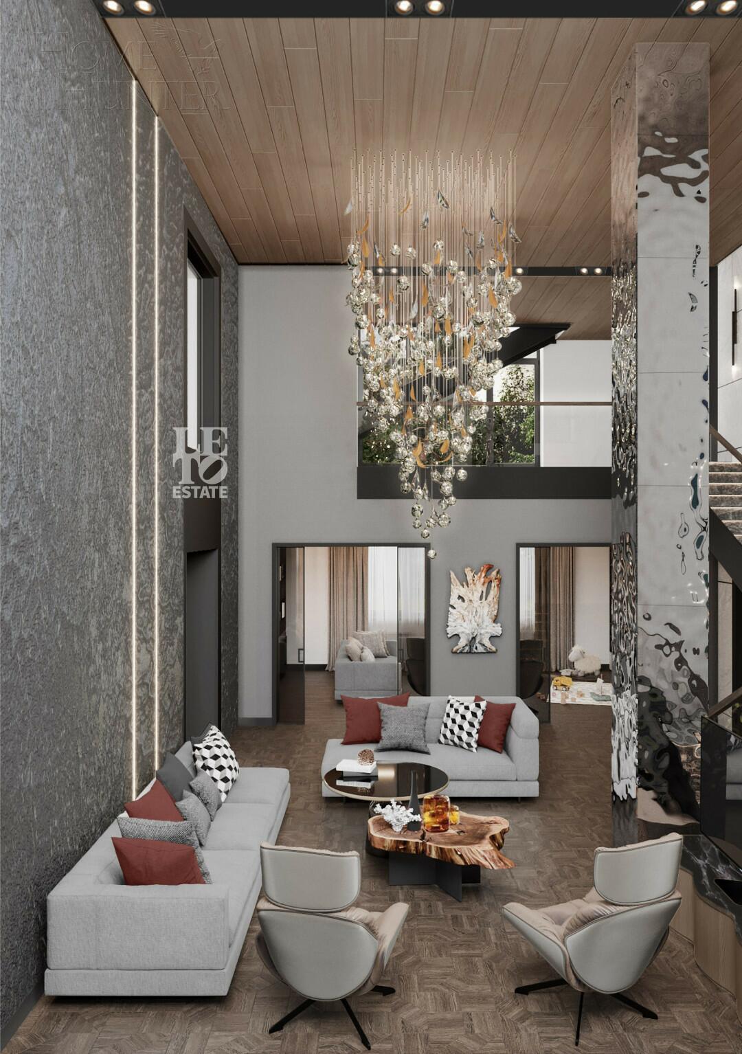 3-этажный коттедж 770 м² без отделки