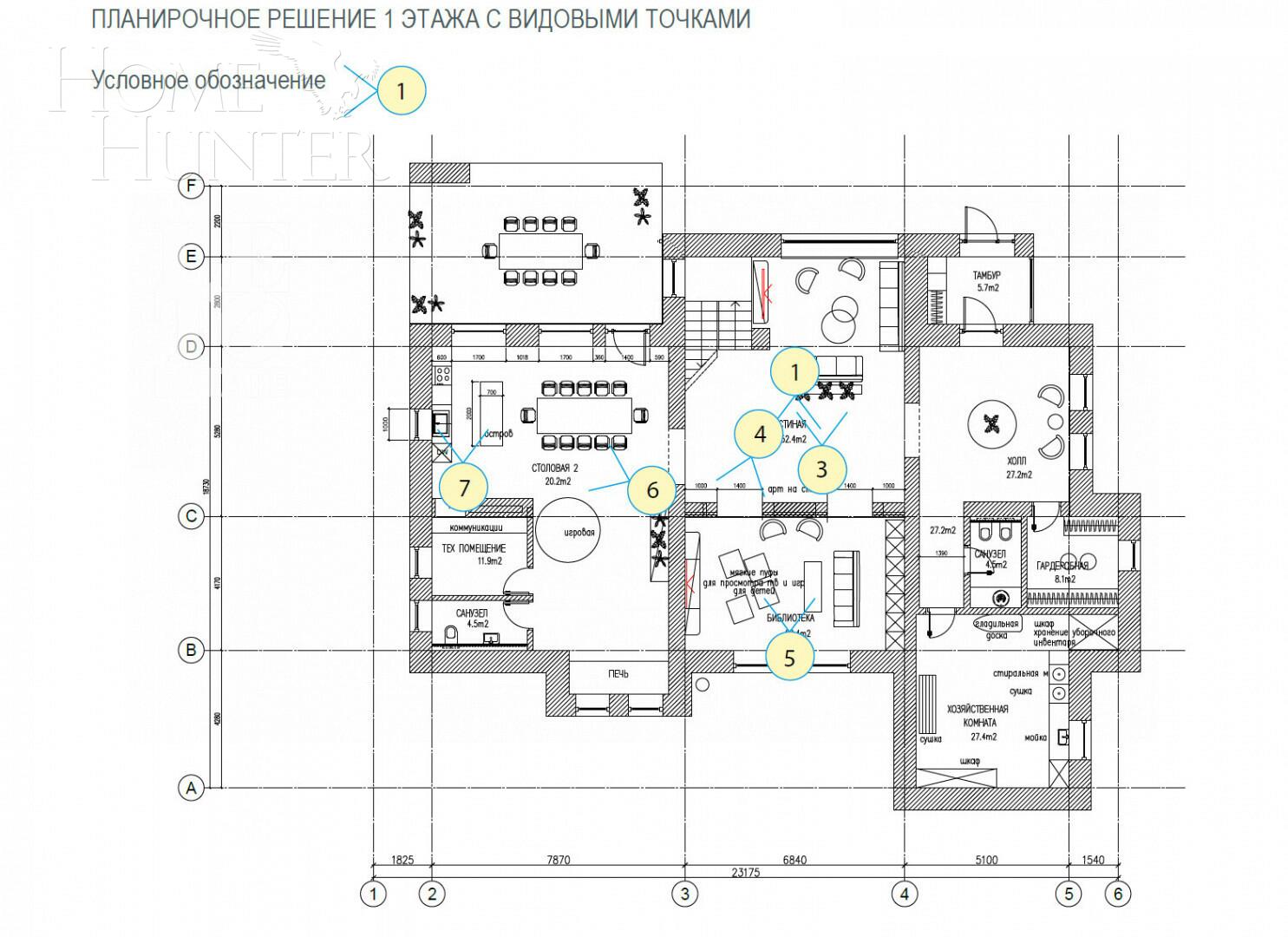 3-этажный коттедж 770 м² без отделки