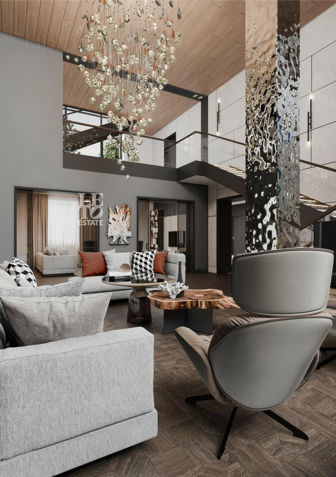 3-этажный коттедж 770 м² без отделки