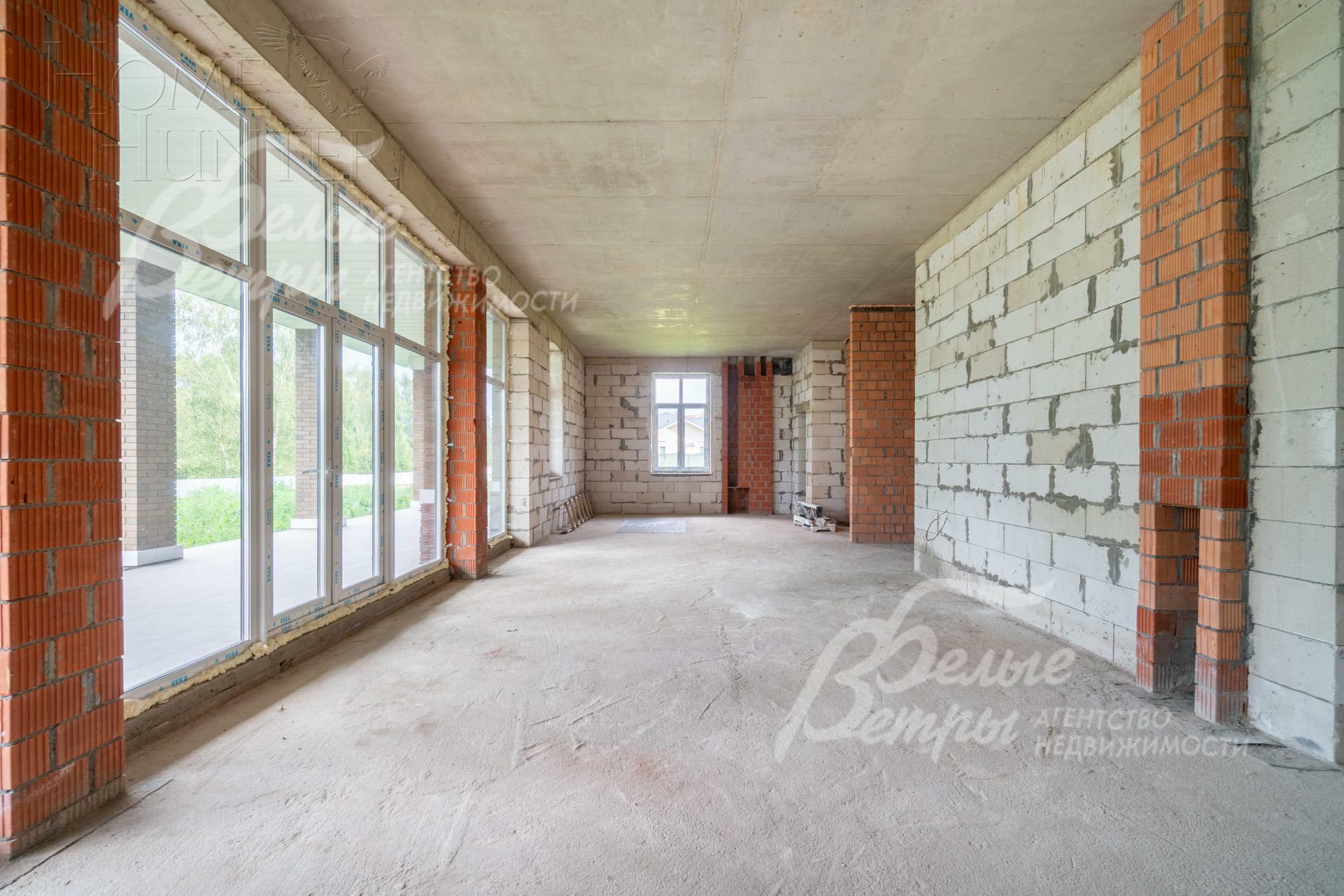 2-этажный коттедж 480 м² без отделки