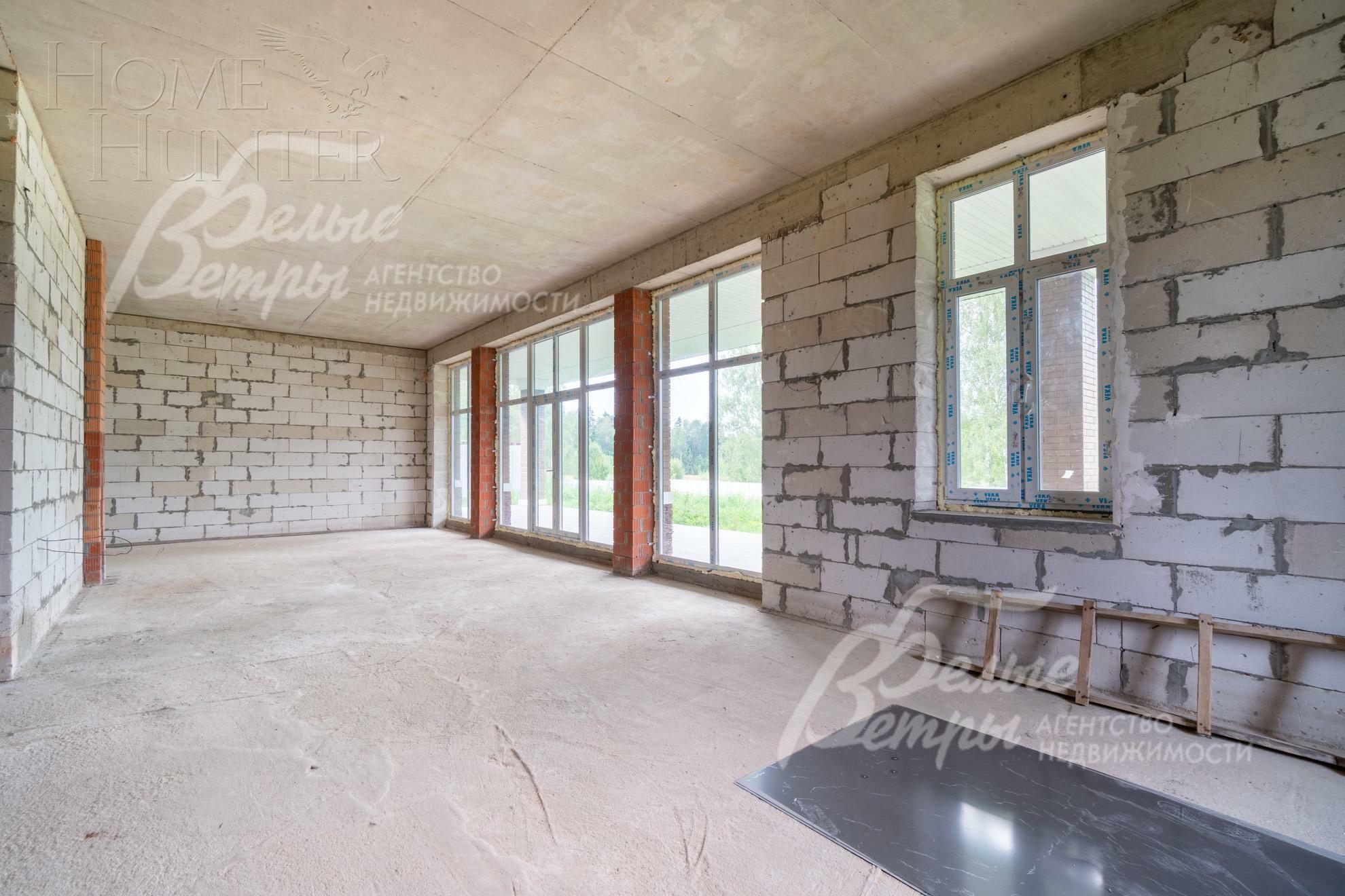 2-этажный коттедж 480 м² без отделки