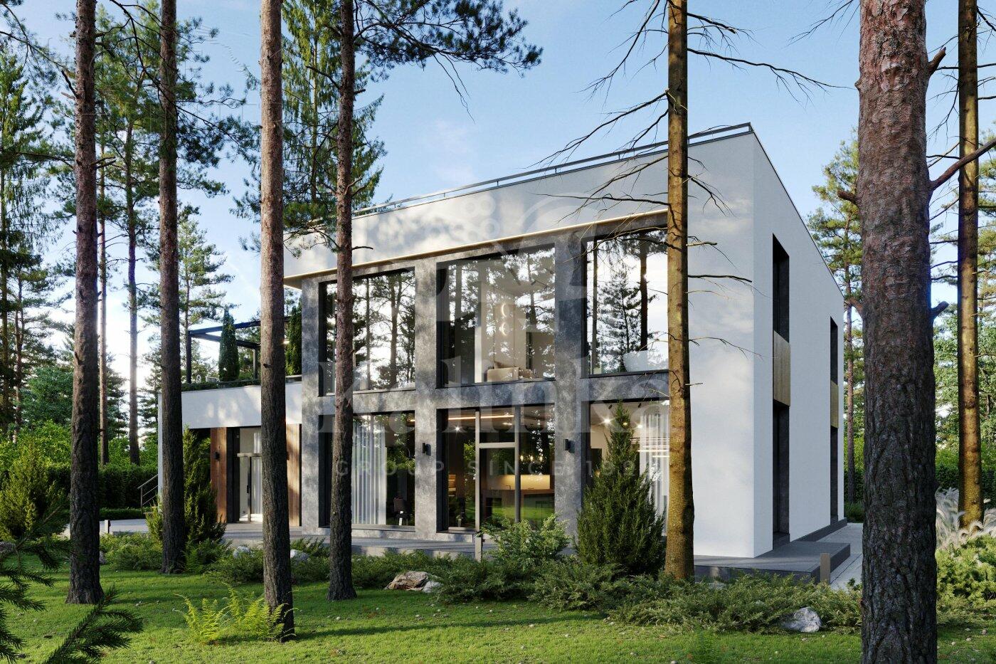 2-этажный коттедж 520 м² без отделки