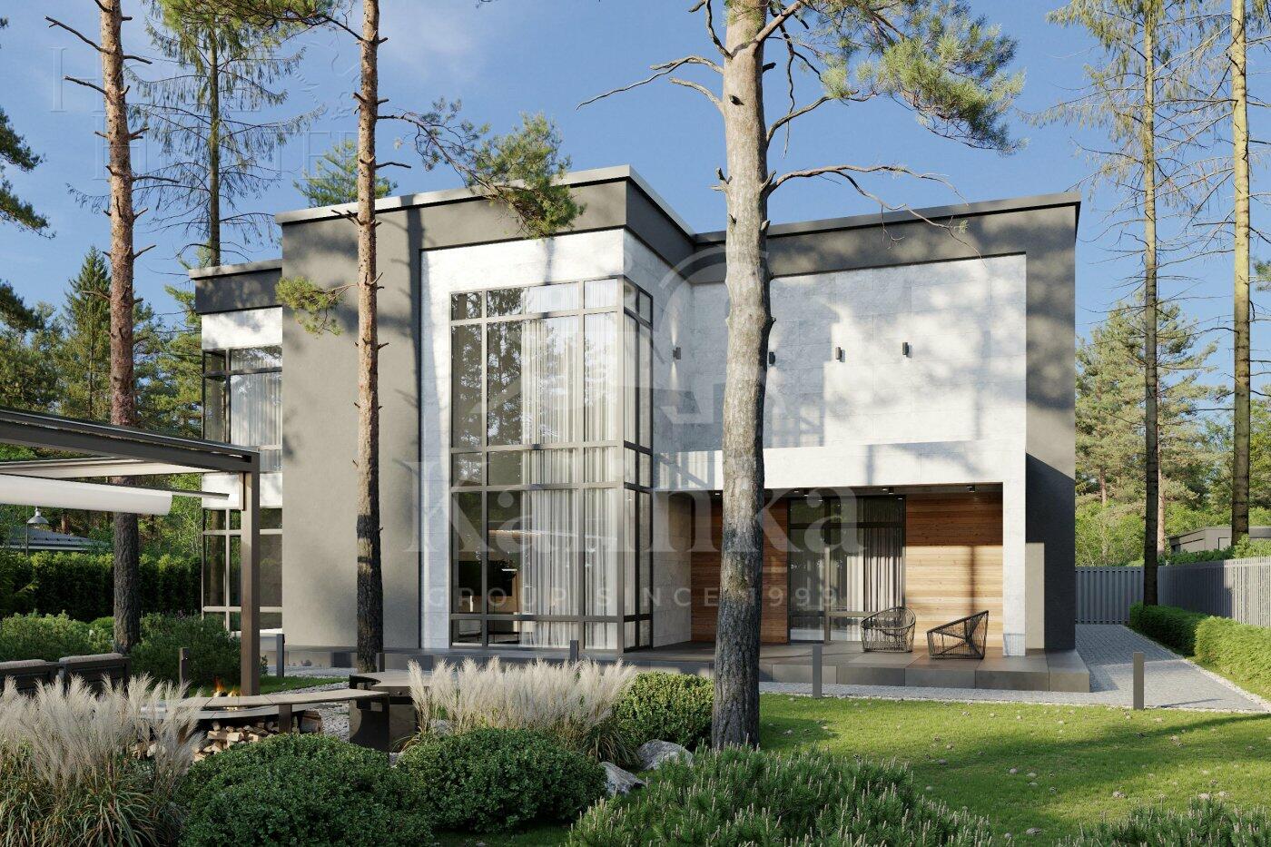 2-этажный коттедж 520 м² без отделки