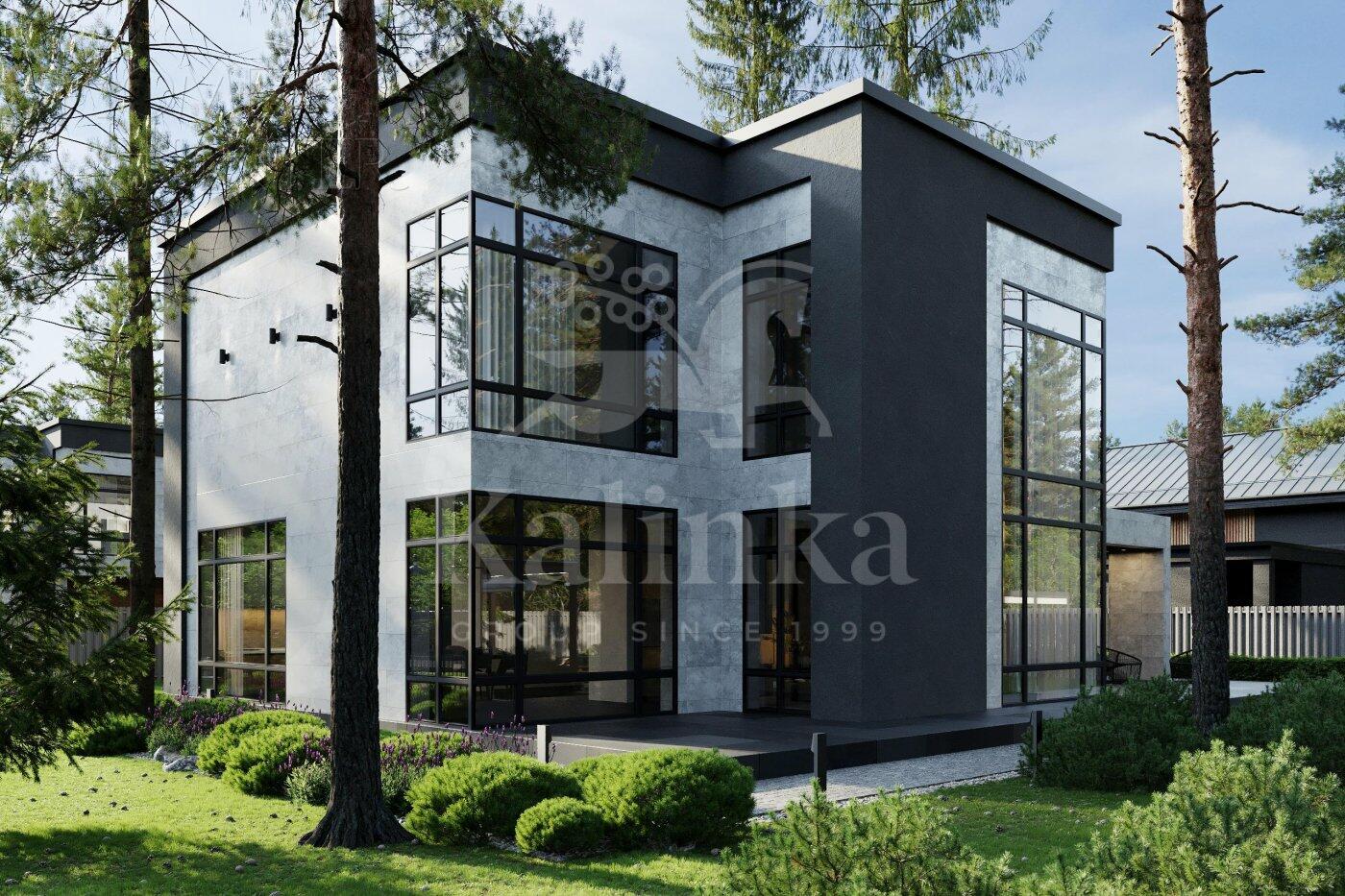 2-этажный коттедж 520 м² без отделки