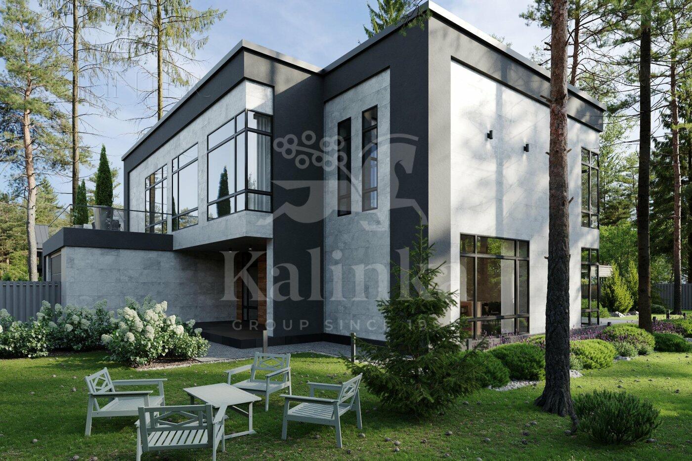 2-этажный коттедж 520 м² без отделки