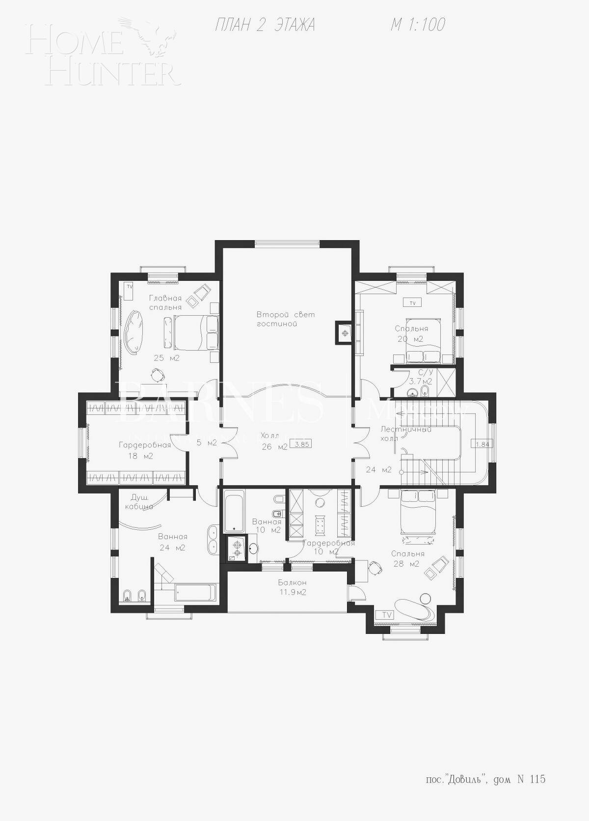 2-этажный коттедж 687 м² с отделкой