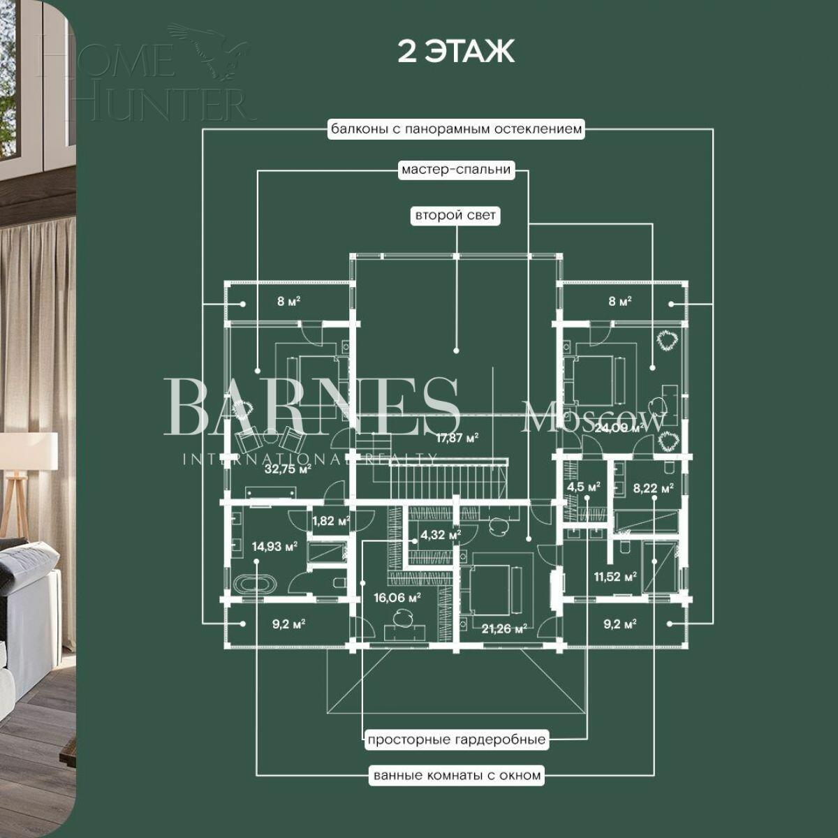 2-этажный коттедж 550 м² с отделкой