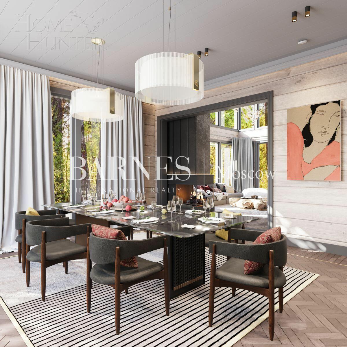 2-этажный коттедж 550 м² с отделкой