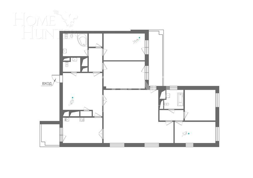 5-КОМН. КВАРТИРА С ОТДЕЛКОЙ 196.1 М² НА 10 ЭТАЖЕ