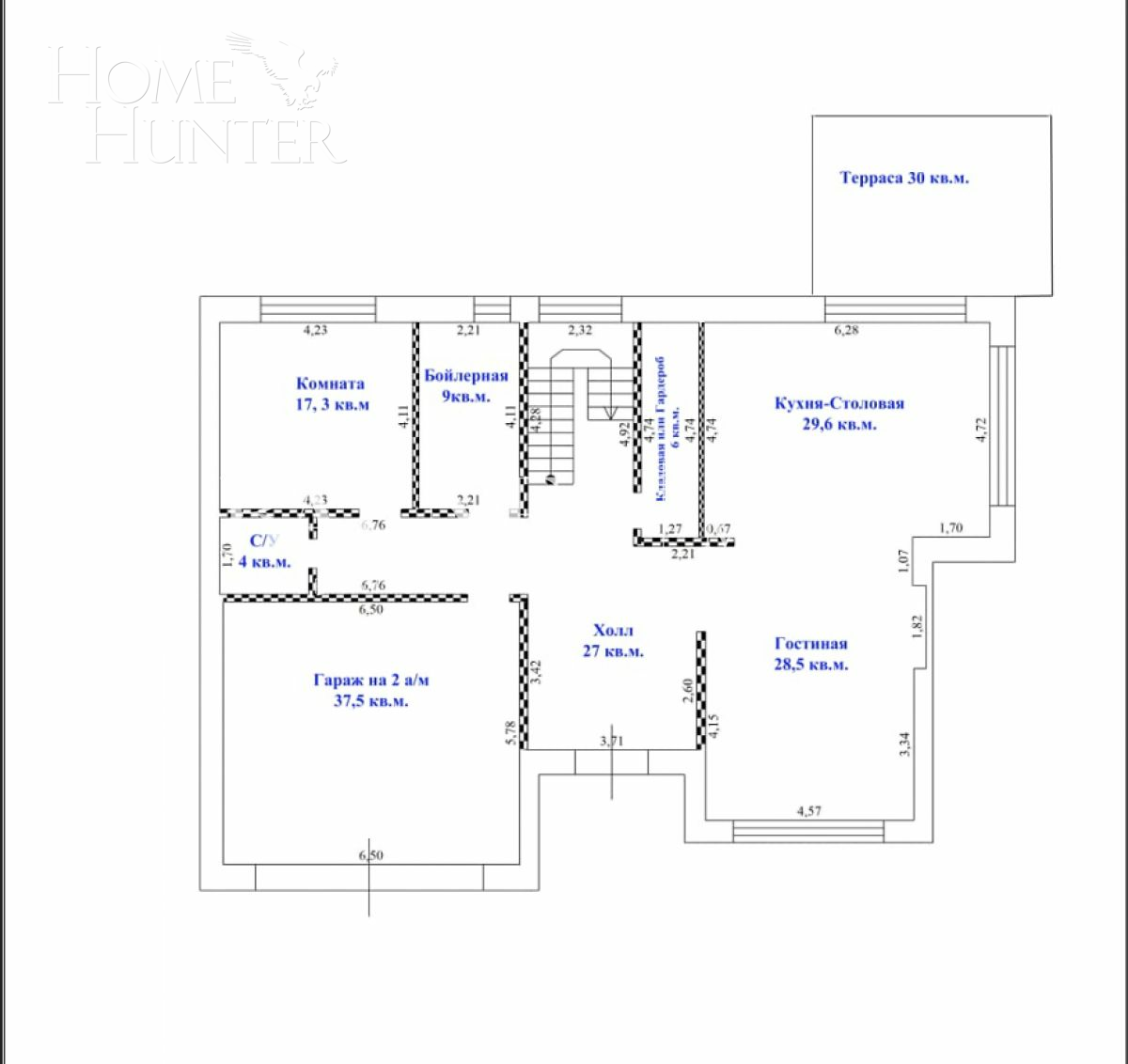 2-этажный коттедж 430 м² с отделкой