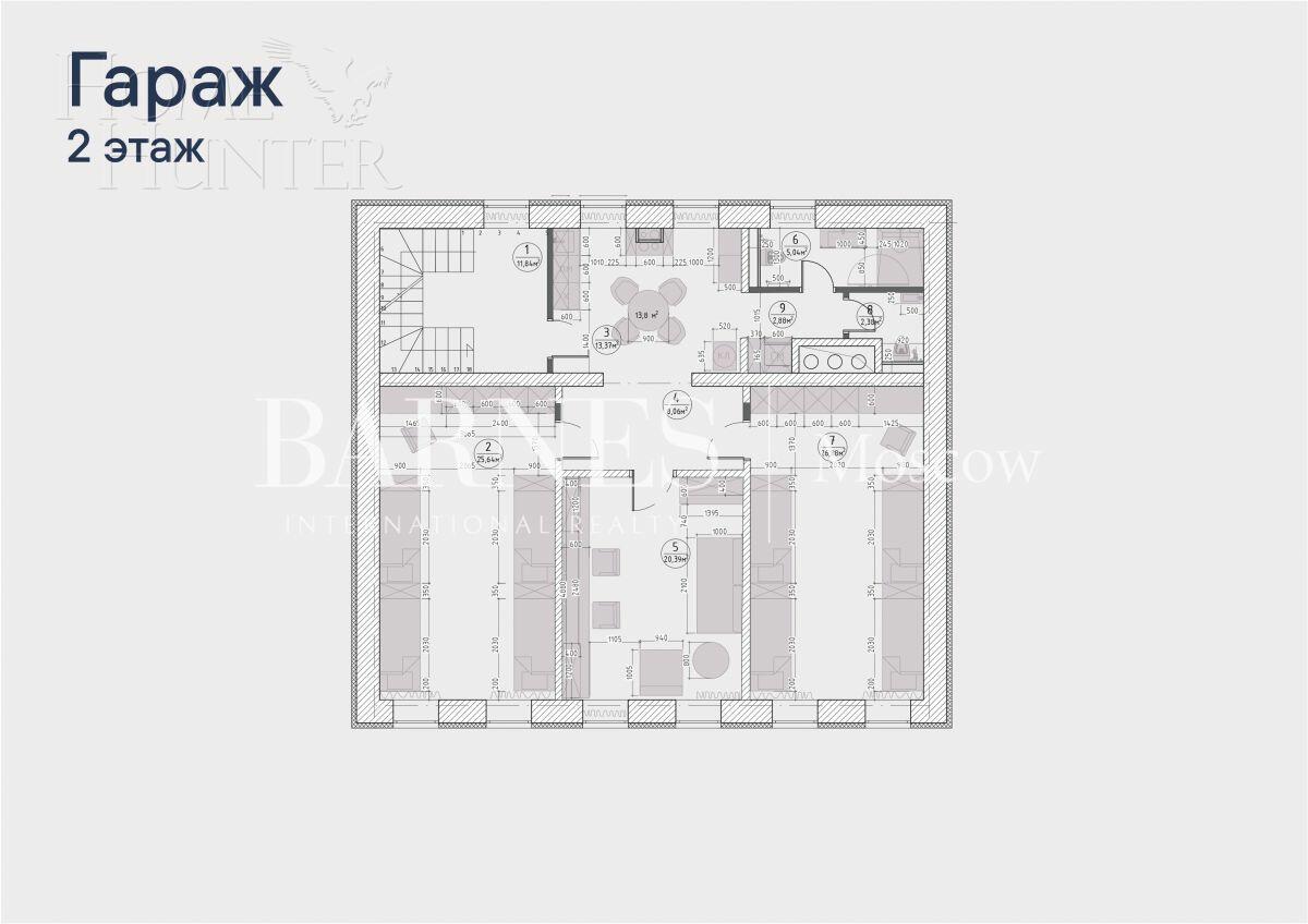 2-этажный коттедж 1 269 м² без отделки