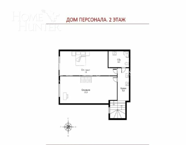2-этажный коттедж 1 070 м² с отделкой